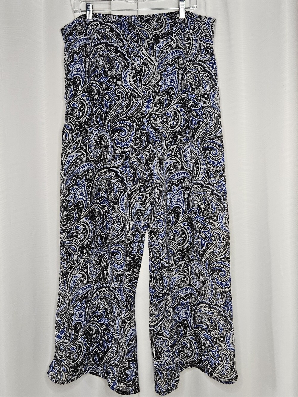 Cato black blue white palazzo pants fully lined